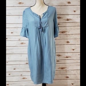 Ruby Rd. Chambray Dress - Size Small NWT!